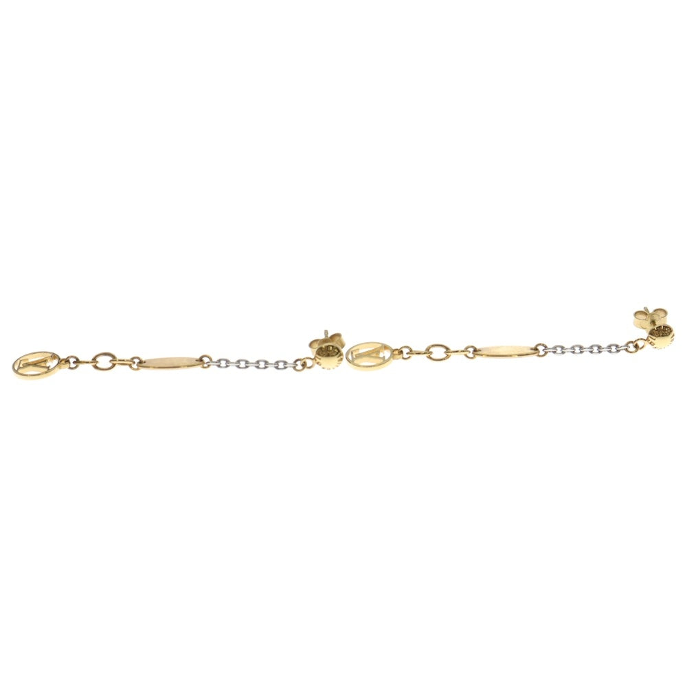 ルイヴィトンロゴ付き金属製チェーンピアス ルイヴィトンロゴ付き金属製チェーンピアス ルイヴィトンロゴ付き金属