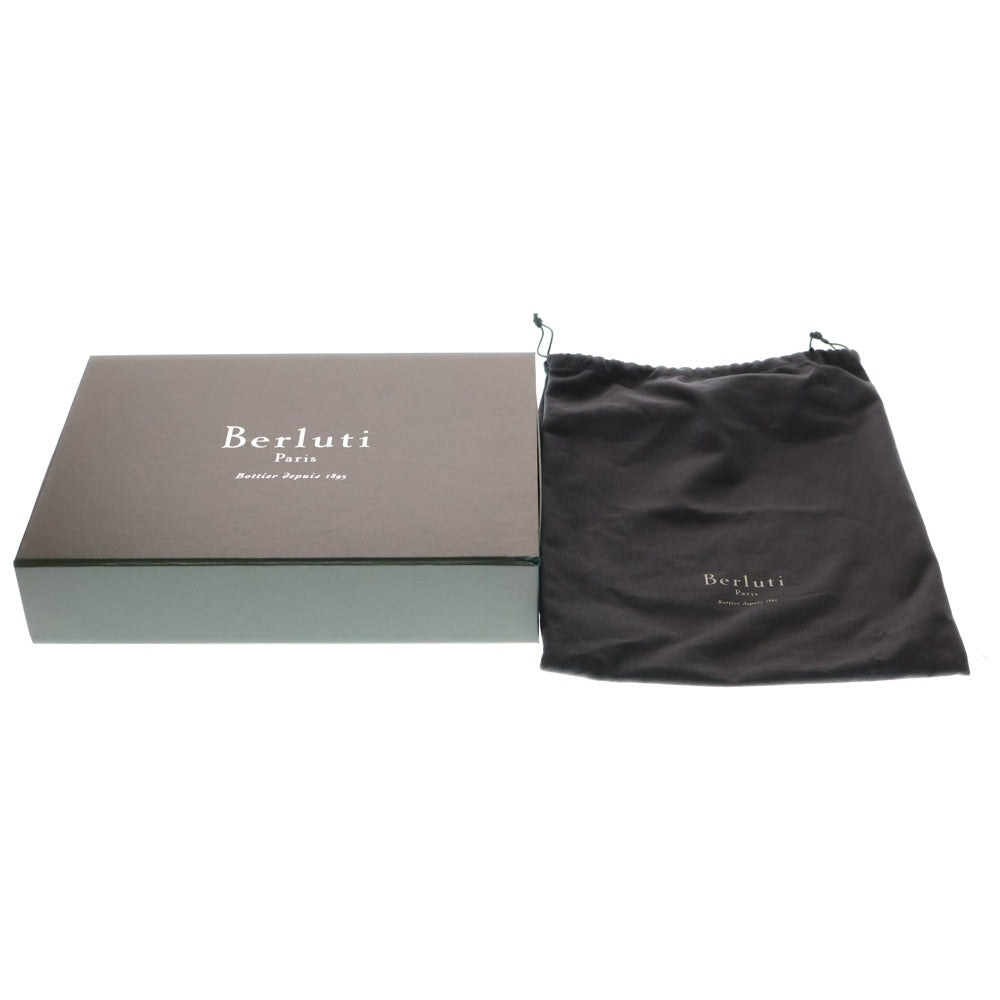 Berluti(ベルルッティ) カリグラフィ ニノGM クラッチバック ブラウン セカンドバッグ レザー