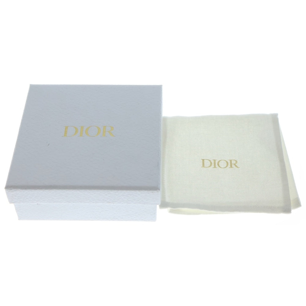 Christian Dior(クリスチャンディオール) CDロゴ ラインストーン パール ネックレス ペンダント チェーン ゴールド GP レディース