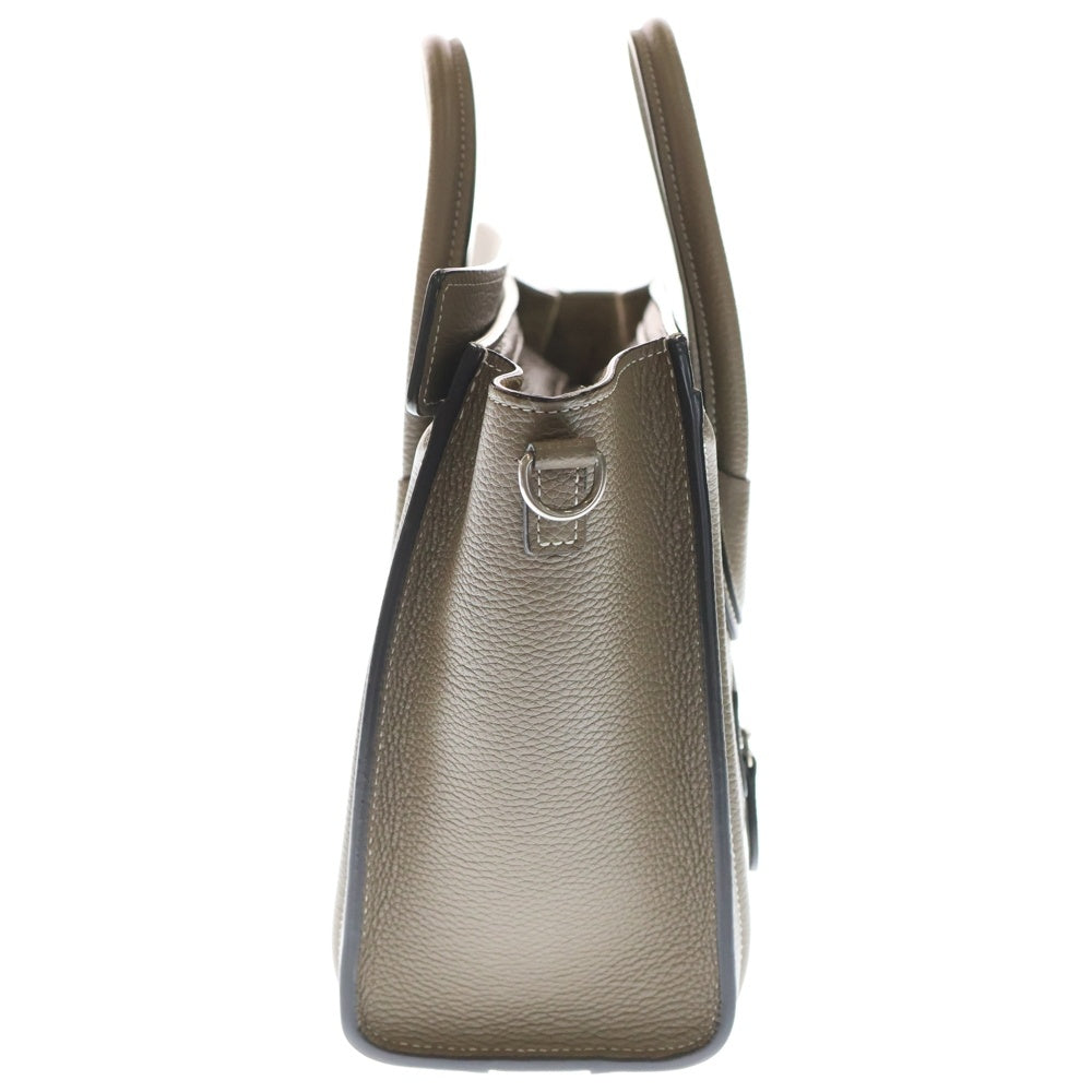 CELINE(セリーヌ) ラゲージ ナノ 2WAYバッグ ショルダーバッグ ハンドバッグ ベージュ レザー