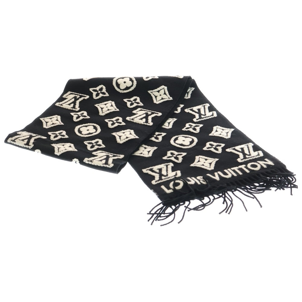 LOUIS VUITTON(ルイヴィトン) マフラー・LV 3D ブラック×ホワイト
