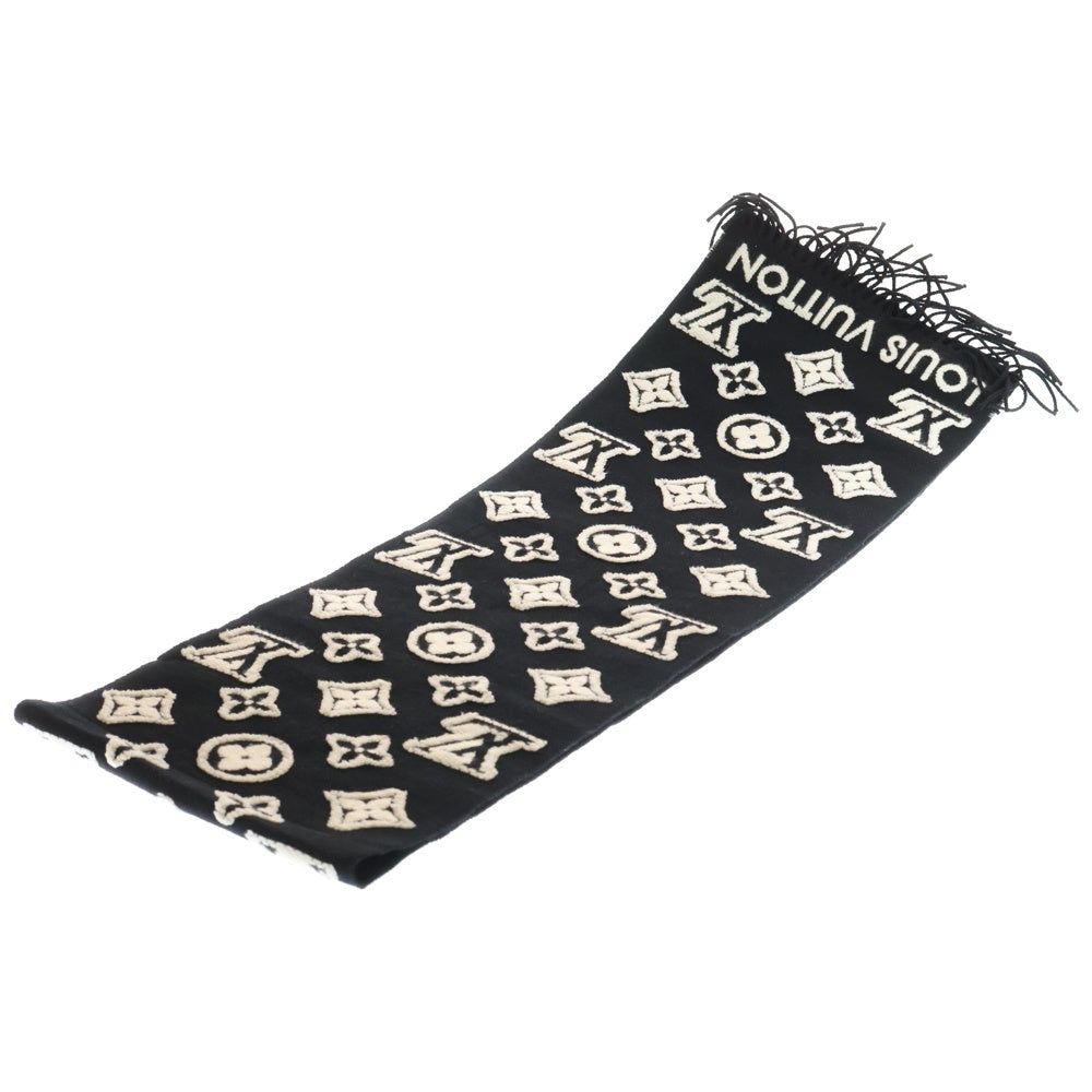 LOUIS VUITTON(ルイヴィトン) マフラー・LV 3D ブラック×ホワイト