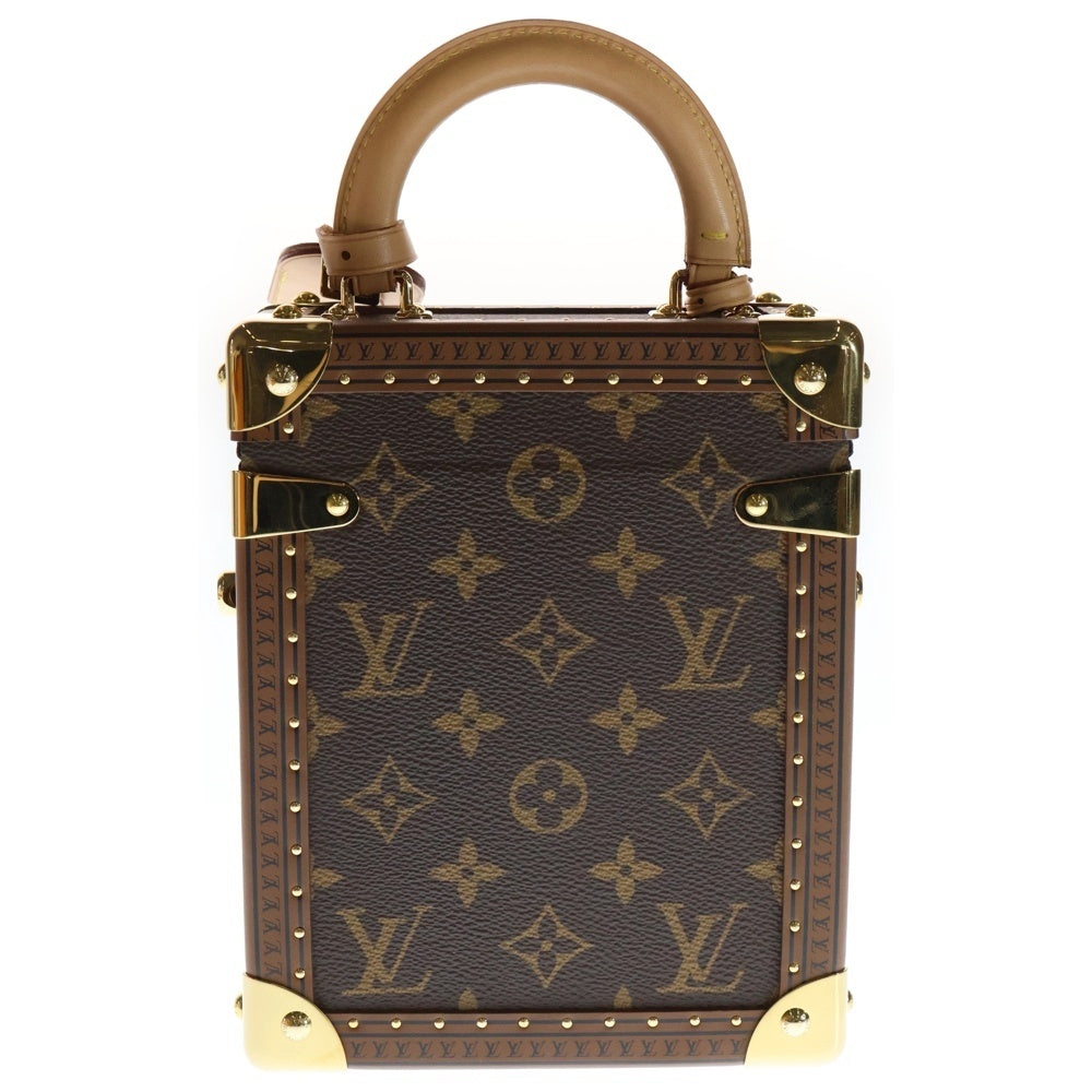 LOUIS VUITTON(ルイヴィトン) モノグラム カメラボックス 2WAYバッグ ミニハンドバッグ ショルダーバッグ ブラウン レザー×PVC M10079 ゴールド金具 レディース