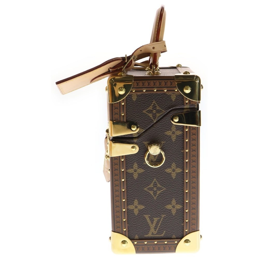 LOUIS VUITTON(ルイヴィトン) モノグラム カメラボックス 2WAYバッグ ミニハンドバッグ ショルダーバッグ ブラウン レザー×PVC M10079 ゴールド金具 レディース