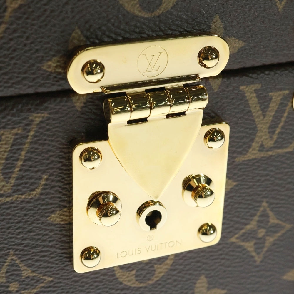 LOUIS VUITTON(ルイヴィトン) モノグラム カメラボックス 2WAYバッグ ミニハンドバッグ ショルダーバッグ ブラウン レザー×PVC M10079 ゴールド金具 レディース