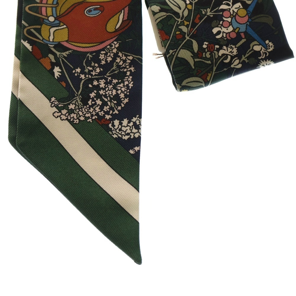 HERMES(エルメス) ツイリー ポニーピットストップ マルチカラー シルク レディース