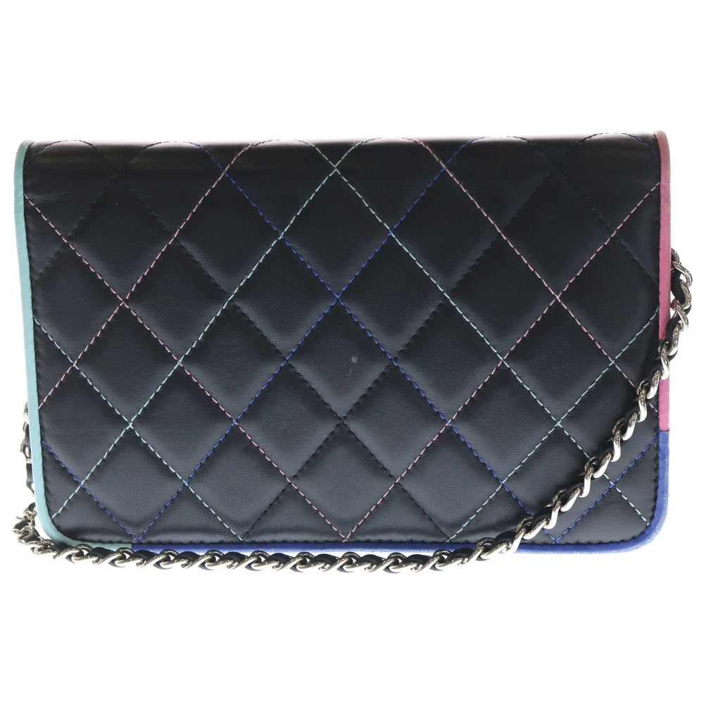 CHANEL シャネル マトラッセ チェーンウォレット19 ラムスキン ブラック CHANEL シャネル マトラッセ チェーンウォレット タイムレスクラシック