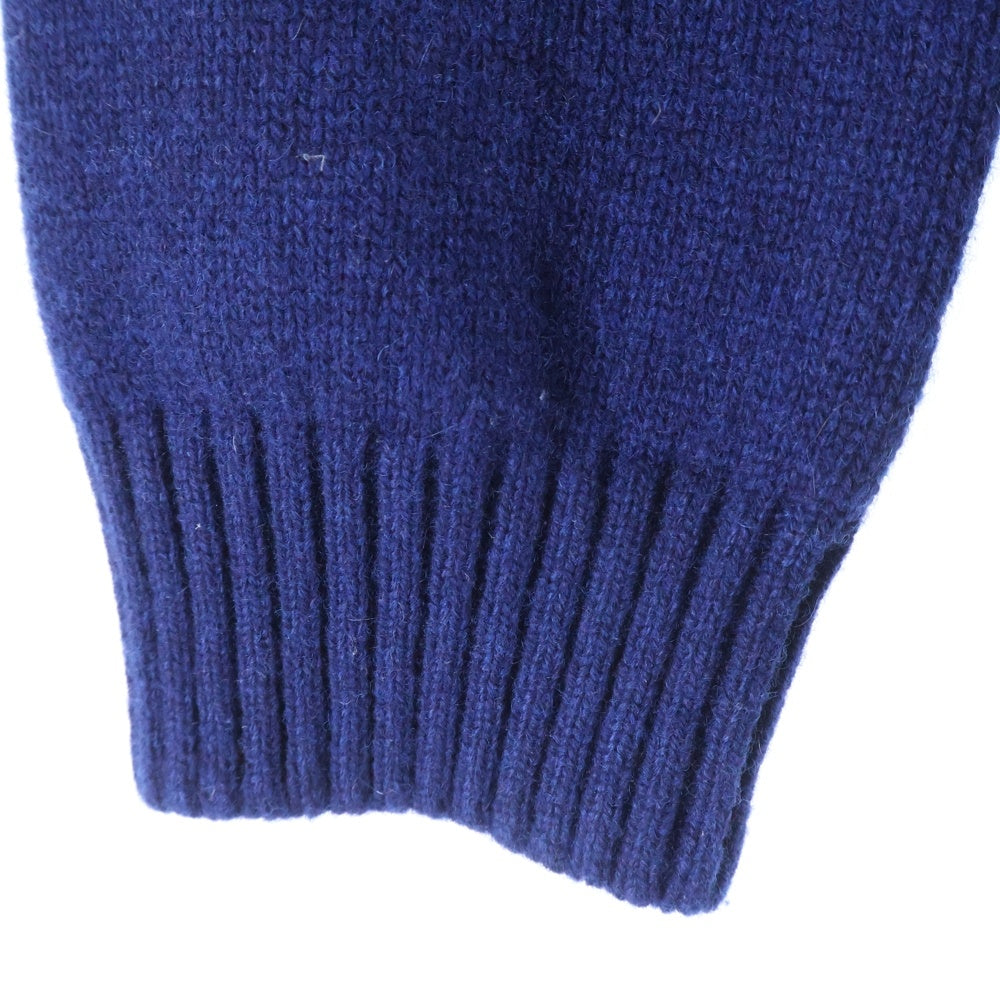 MONCLER(モンクレール) MAGLIONE TRICOT GIROCOLLO トリコロール カシミヤ混ウールニットモヘアセーター ブルー/レッド E20919041600 A9046