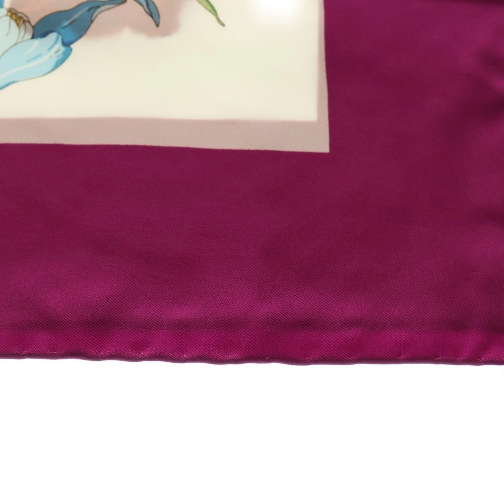 GUCCI(グッチ) スカーフ 花柄 マルチカラー シルク 90 レディース