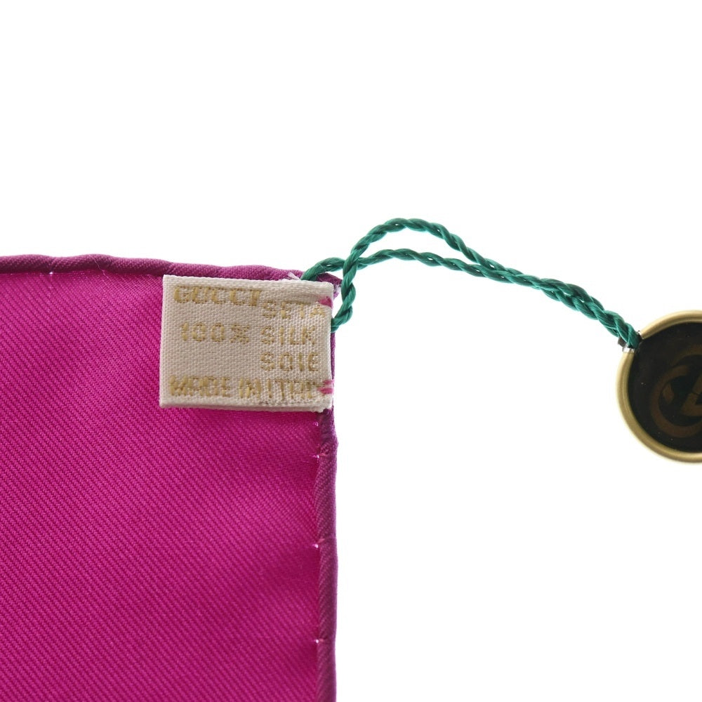 GUCCI(グッチ) スカーフ 花柄 マルチカラー シルク 90 レディース