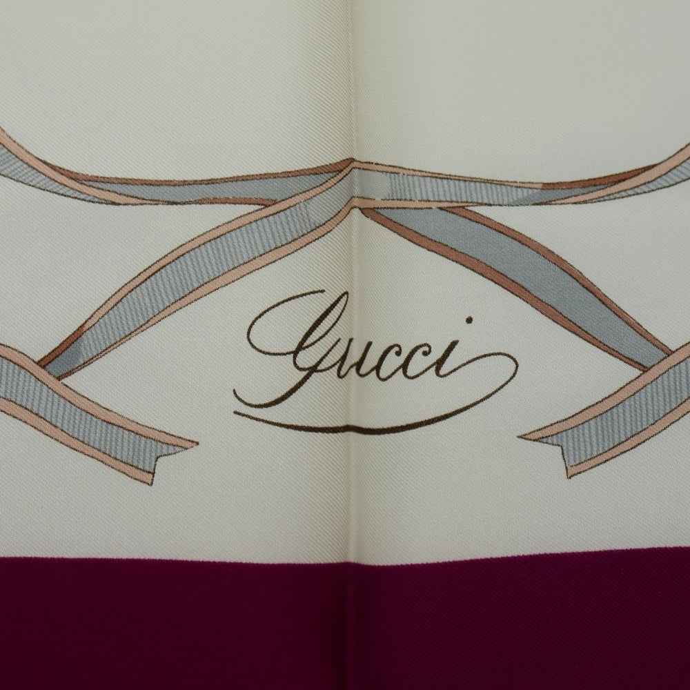 GUCCI(グッチ) スカーフ 花柄 マルチカラー シルク 90 レディース
