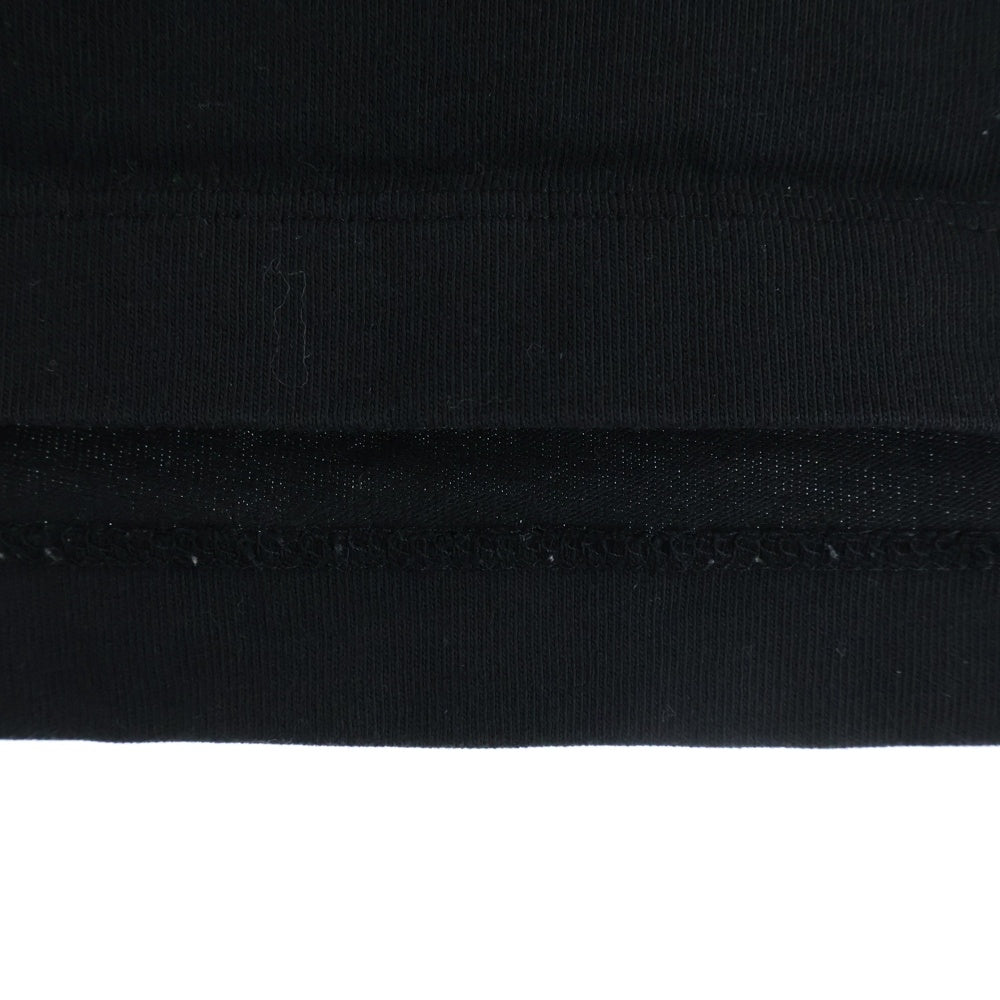 MONCLER(モンクレール) 24AW フロッキーロゴプリント ワッペン クルーネック 半袖Tシャツ カットソー ブラック J20918C00024 8390T