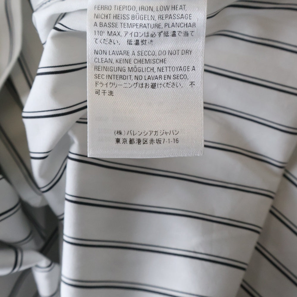 BALENCIAGA(バレンシアガ) バックロゴプリント ストライプ総柄 ボタン