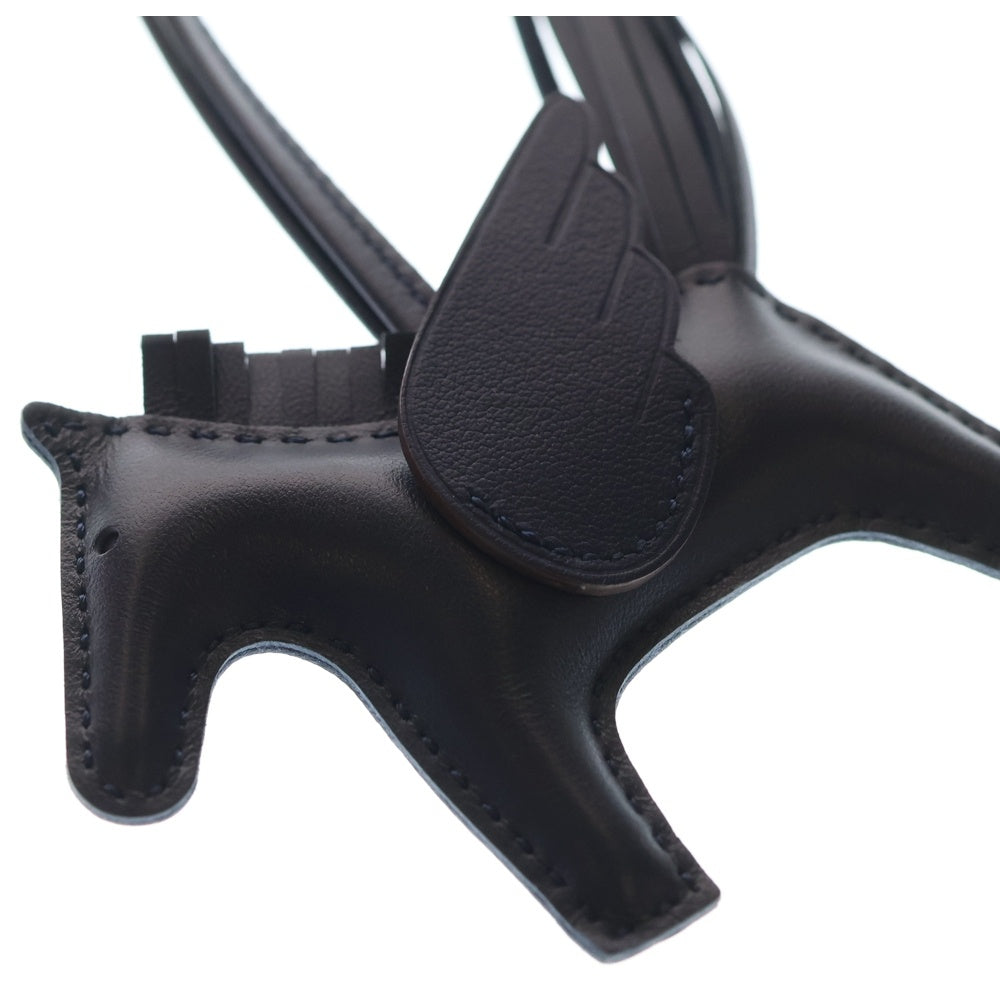 HERMES(エルメス) ロデオPM ペガサス バッグチャーム ネイビー ブルー