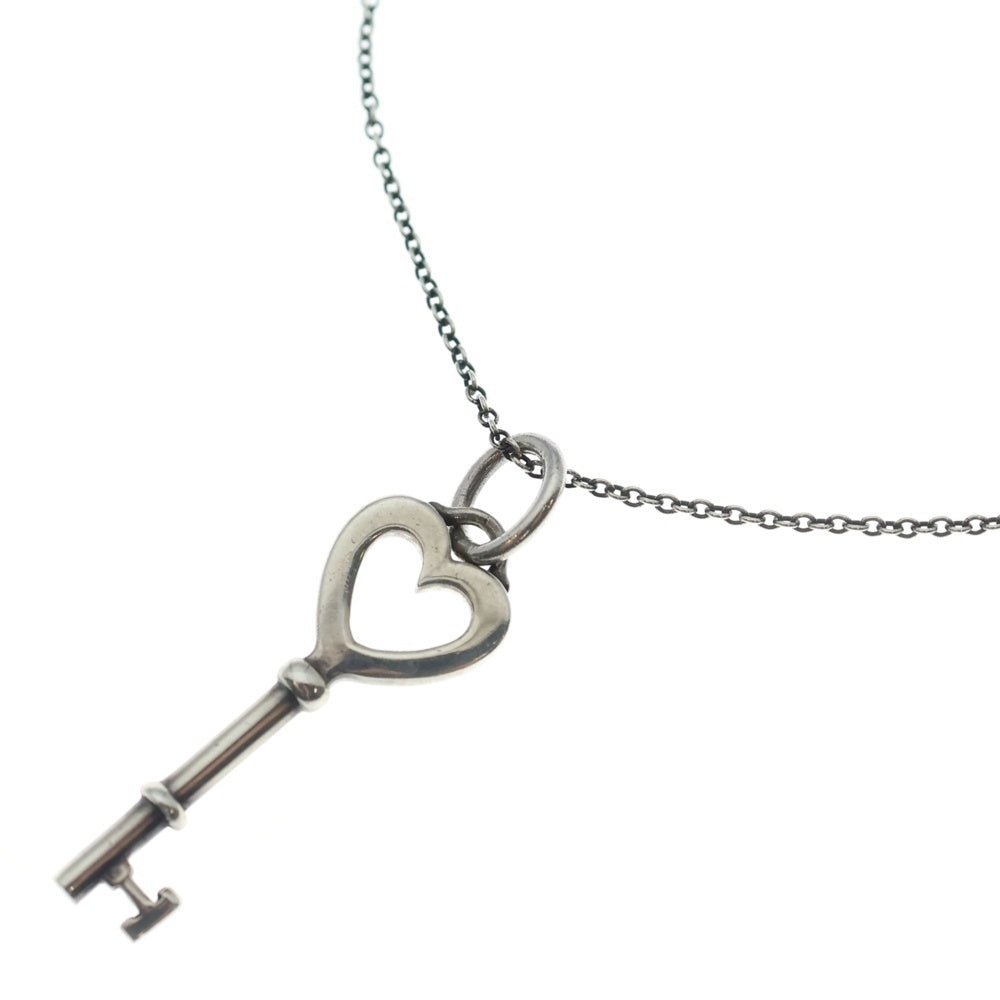 TIFFANY & Co.(ティファニー) オープンハート キー ネックレス ペンダント チェーン シルバー SV925