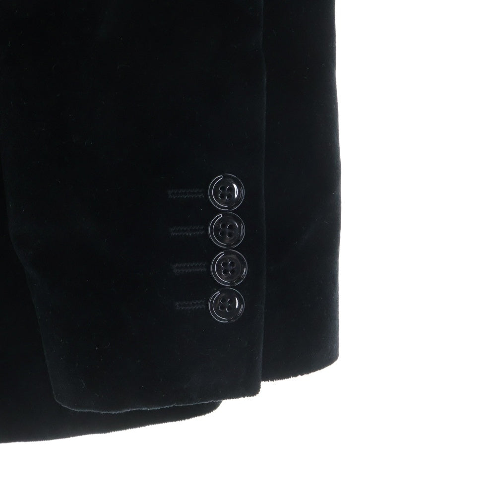 DOLCE & GABBANA(ドルチェアンドガッバーナ) MARTINI ベロア テーラードジャケット ブラック