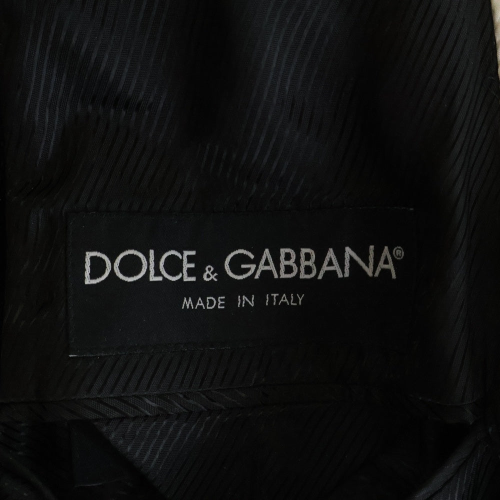 DOLCE & GABBANA(ドルチェアンドガッバーナ) MARTINI ベロア テーラードジャケット ブラック
