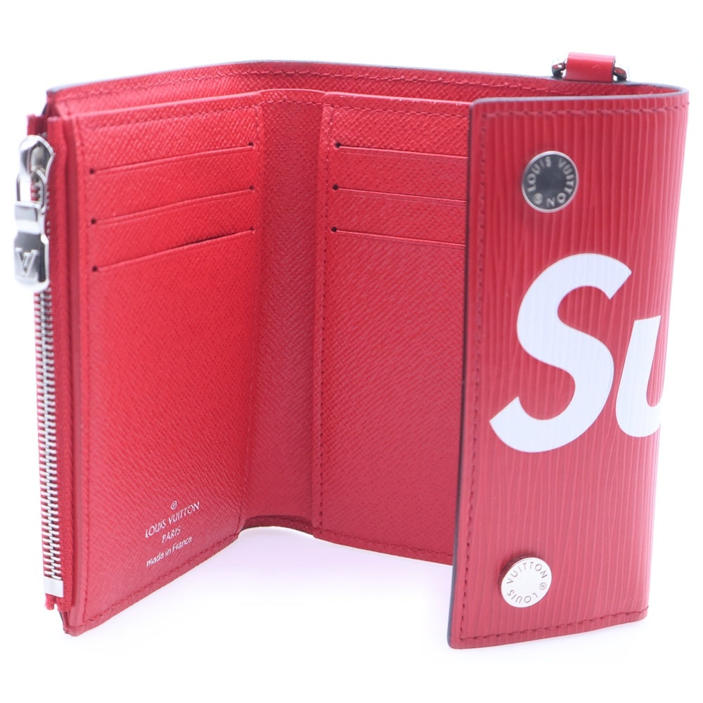 SUPREME(シュプリーム) エピ チェーンウォレット レザー レッド M67755