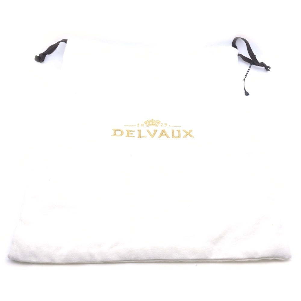 DELVAUX(デルボー) ショルダーストラップ ブラック×ゴールド レザー