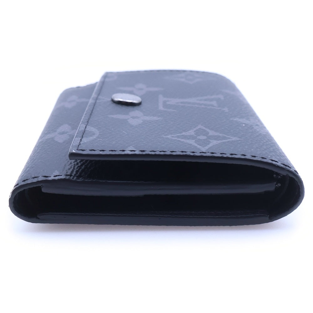 LOUIS VUITTON(ルイヴィトン) モノグラムエクリプス ヴィクター・ウォレット コンパクトウォレット 三つ折り財布 ブラック PVC M12598 ガンメタ金具 レディース