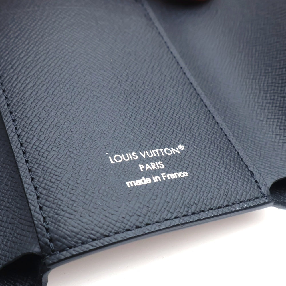 LOUIS VUITTON(ルイヴィトン) モノグラムエクリプス ヴィクター・ウォレット コンパクトウォレット 三つ折り財布 ブラック PVC M12598 ガンメタ金具 レディース