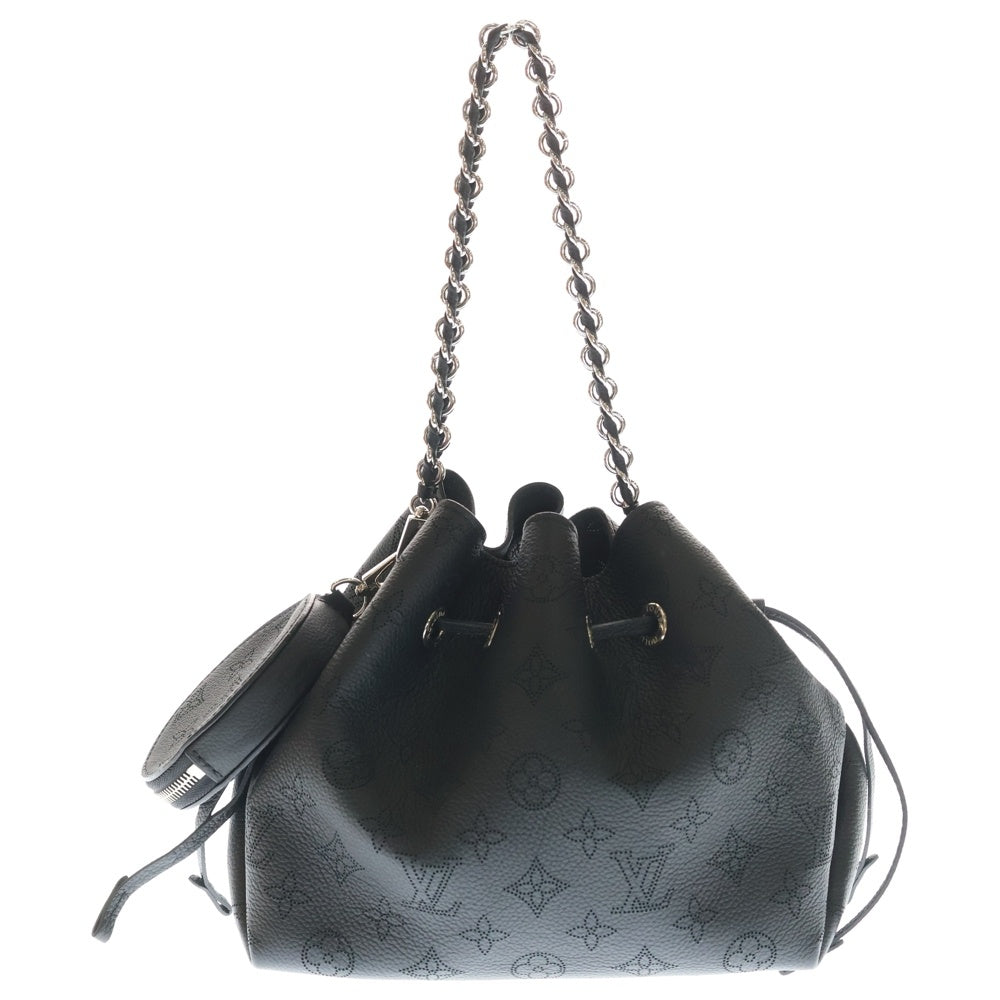 LOUIS VUITTON(ルイヴィトン) マヒナ ベラ ショルダーバッグ チェーンバッグ ブラック ノワール レザー M57070 シルバー金具 レディース