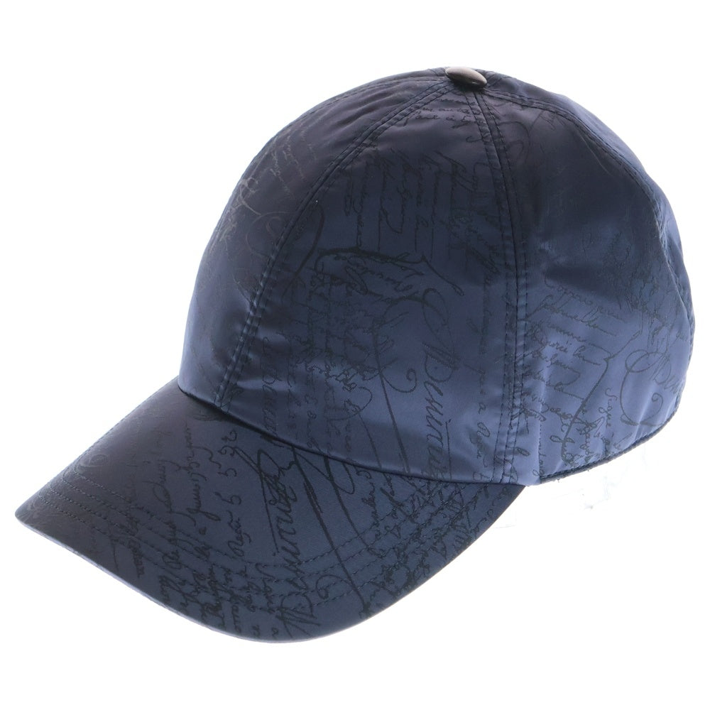 Berluti(ベルルッティ) スクリットパターン カリグラフィ ベースボールキャップ ネイビー レディース