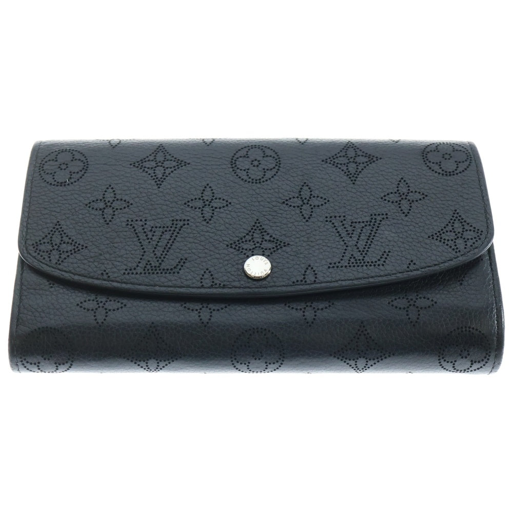 LOUIS VUITTON(ルイヴィトン) モノグラムマヒナ ポルトフォイユ イリス ロングウォレット 長財布 カードケース ブラック ノワール M60143 シルバー金具