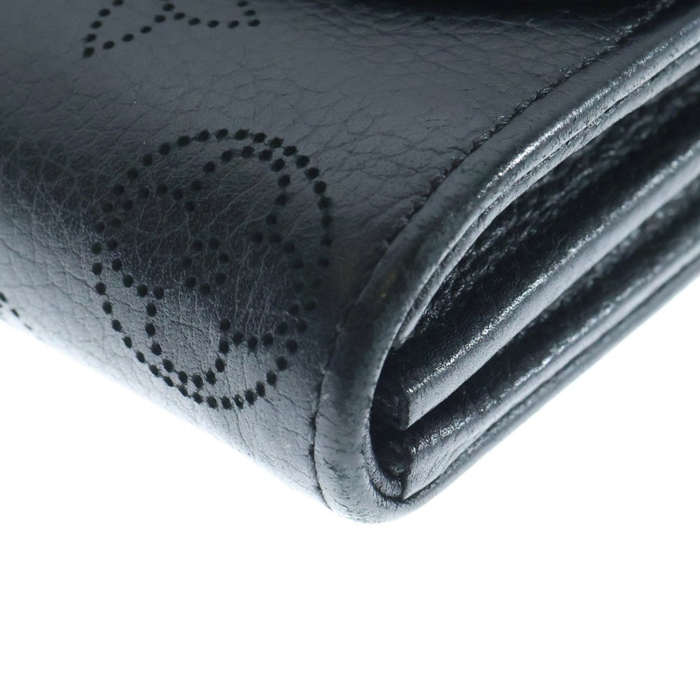 LOUIS VUITTON(ルイヴィトン) モノグラムマヒナ ポルトフォイユ イリス ロングウォレット 長財布 カードケース ブラック ノワール M60143 シルバー金具