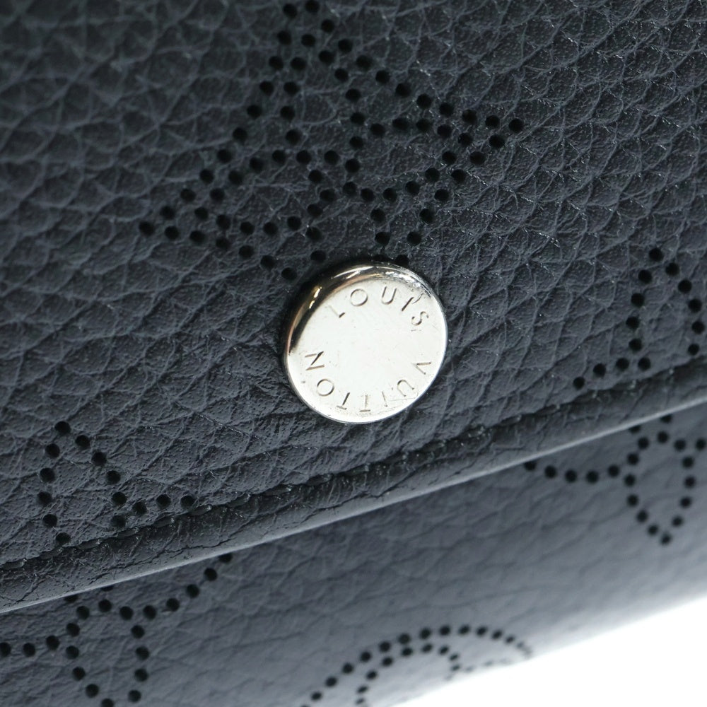LOUIS VUITTON(ルイヴィトン) モノグラムマヒナ ポルトフォイユ イリス ロングウォレット 長財布 カードケース ブラック ノワール M60143 シルバー金具