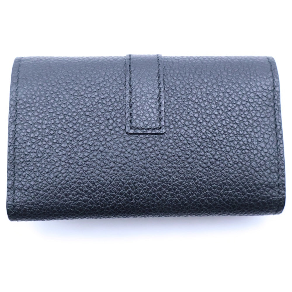 SAINT LAURENT PARIS(サンローランパリ) カサンドラロゴプレート レザー 4連キーケース ブラック 693749 レディース