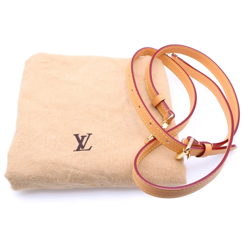 LOUIS VUITTON(ルイヴィトン) モノグラム サイドトランクMM 2WAYバッグ ショルダーバッグ ブラウン レザー×PVC M46358 ゴールド金具 レディース