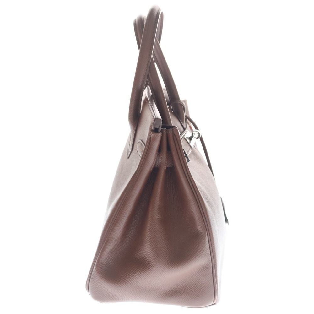 HERMES(エルメス) バーキン30 エプソン レザー ハンドバッグ シルバー金具 ブラウン □D刻印 レディース