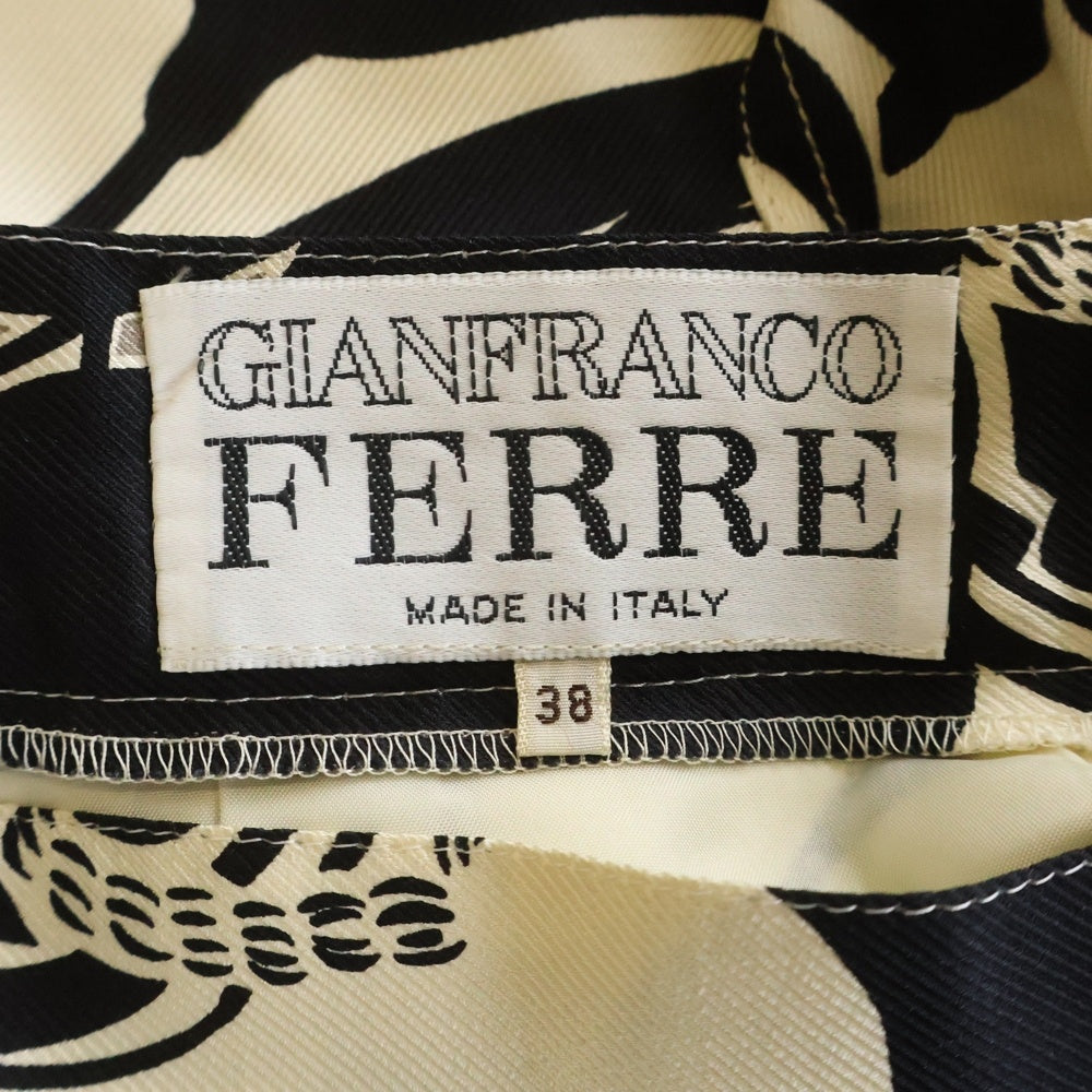 GIANFRANCO FERRE(ジャンフランコフェレ) マルチデザイン切り替えスカート ブラック レディース