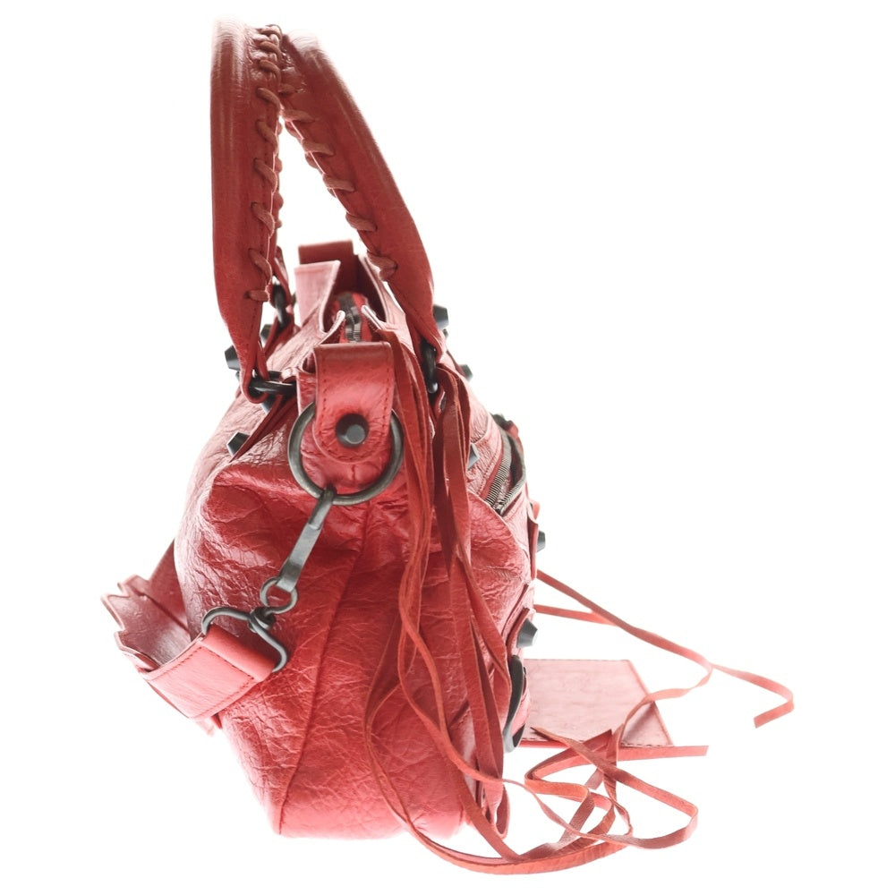 BALENCIAGA(バレンシアガ) ザ・ファースト レッド レザー 2WAY ハンドバッグ ショルダーバッグ 103208 レディース