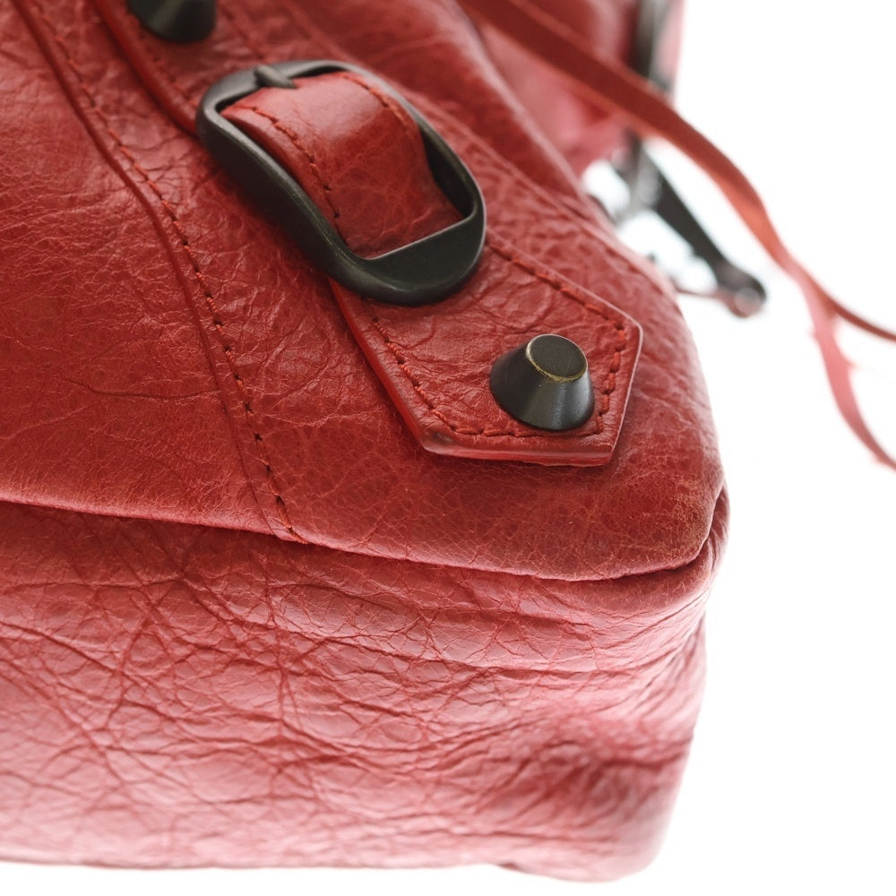 BALENCIAGA(バレンシアガ) ザ・ファースト レッド レザー 2WAY ハンドバッグ ショルダーバッグ 103208 レディース