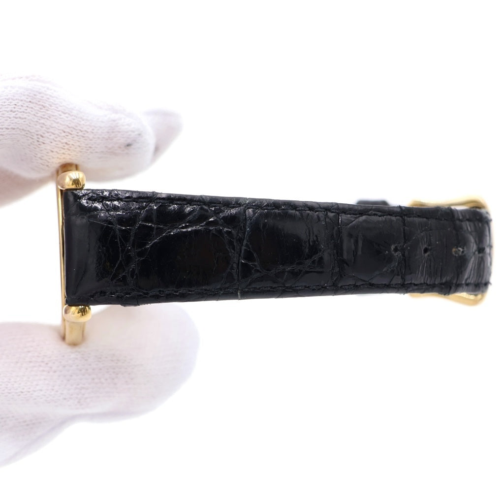 CREDOR(クレドール) クレドール シャンパン文字盤 レザーベルト クォーツウォッチ 腕時計 14KT イエローゴールド/ブラック 9570-6010 レディース