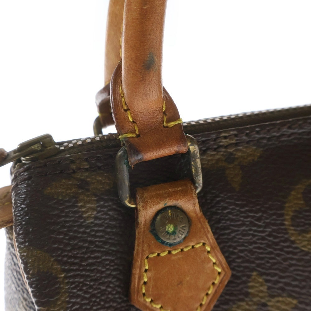 LOUIS VUITTON(ルイヴィトン) モノグラム ミニスピーディ ミニボストンバッグ ミニハンドバッグ ポーチ ケース 小物入れ ブラウン レザー×PVC M41534 ゴールド金具 レディース
