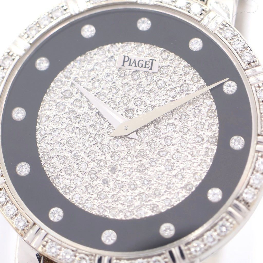 PIAGET(ピアジェ) ダンサー ダイヤ文字 クォーツウォッチ 腕時計 K18WG ホワイトゴールド 84024K81