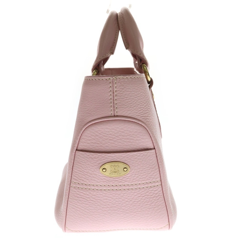 CELINE(セリーヌ) ブギーバッグ ハンドバッグ ピンク レザー ゴールド金具 レディース