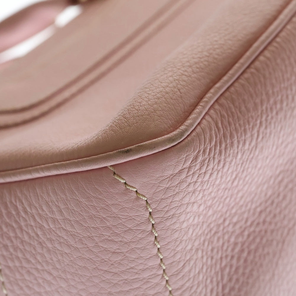 CELINE(セリーヌ) ブギーバッグ ハンドバッグ ピンク レザー ゴールド金具 レディース
