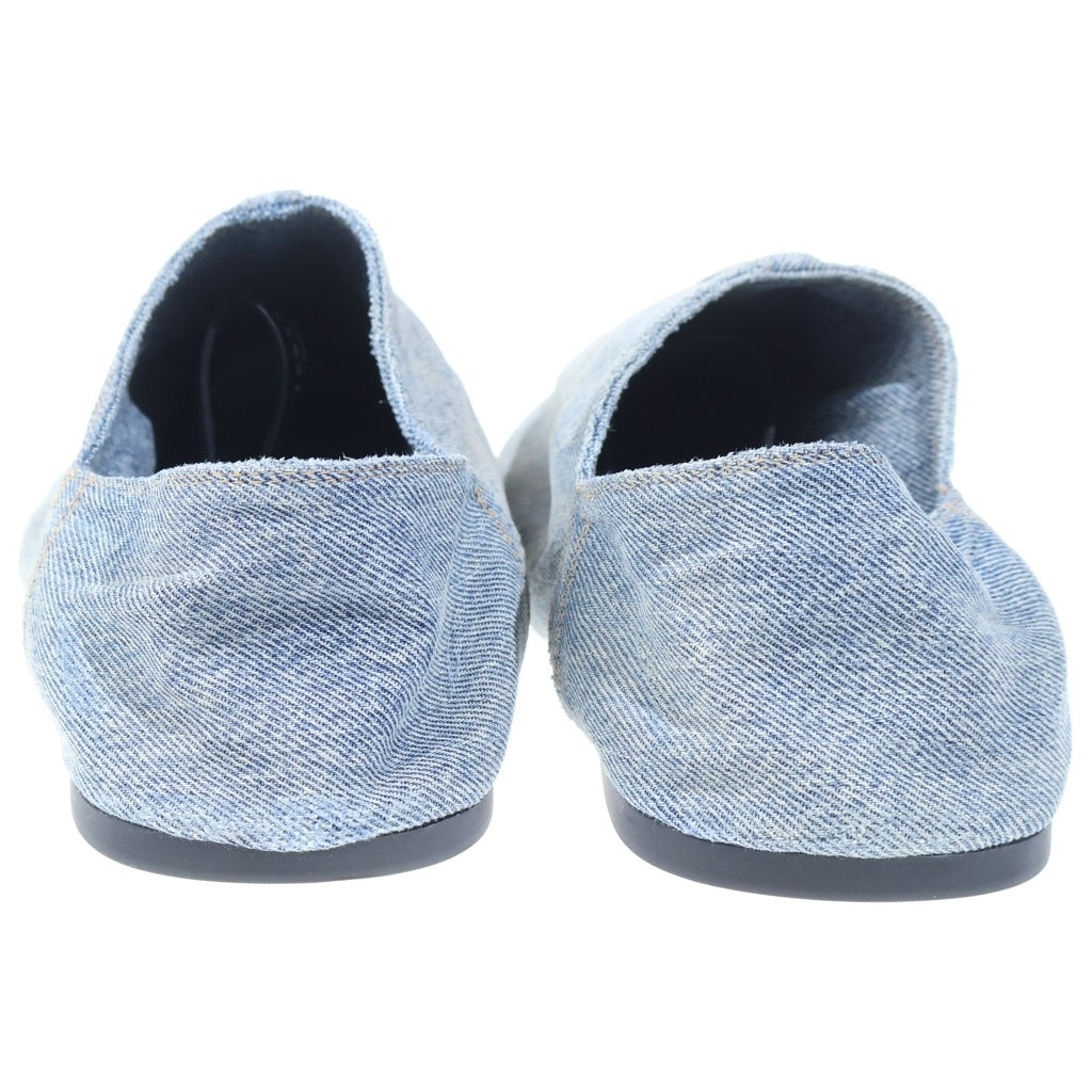 BALENCIAGA(バレンシアガ) Pointed Denim Mules フラットミュール インディゴブルー デニム #39 788347