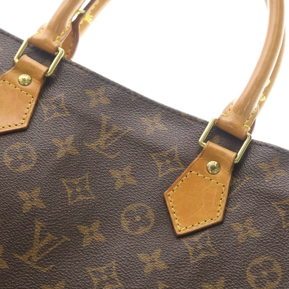 LOUIS VUITTON(ルイヴィトン) モノグラム サックプラ トートバッグ ハンドバッグ ブラウン レザー×PVC M51140 ゴールド金具 レディース