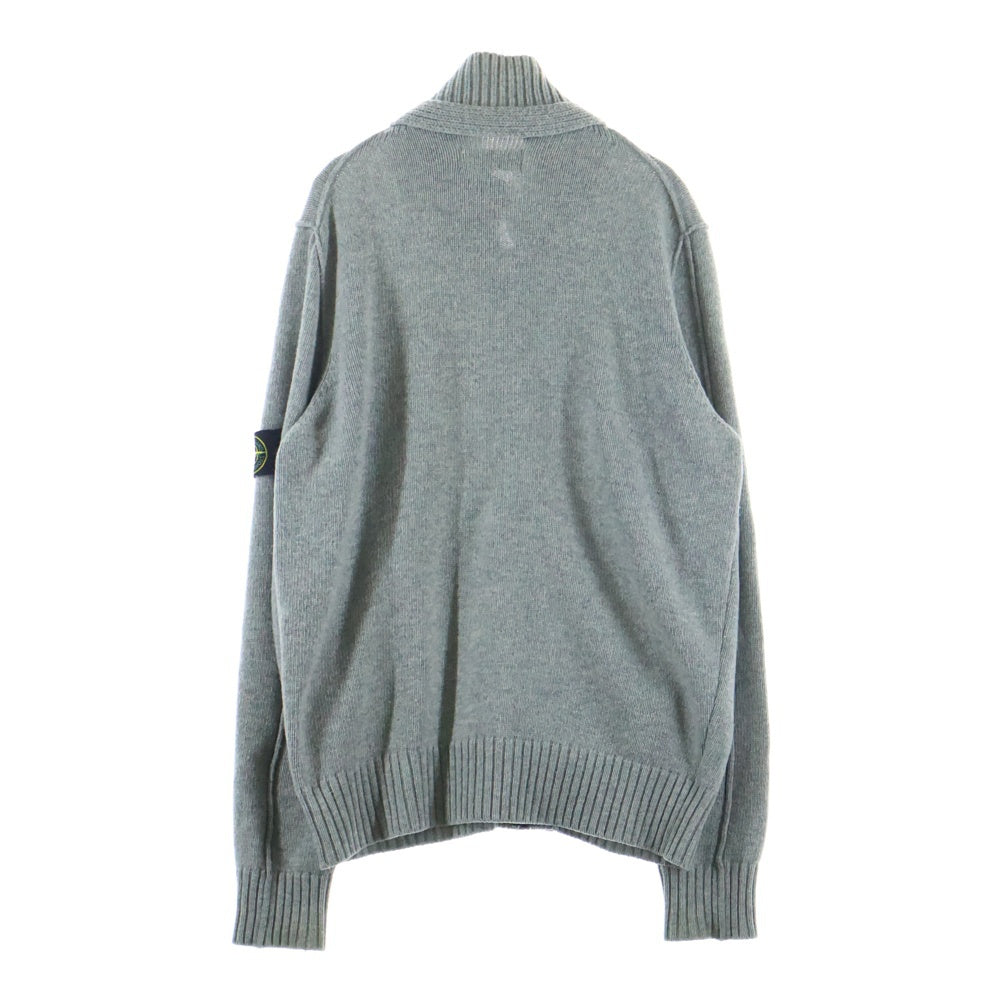 STONE ISLAND(ストーンアイランド) パッチデザイン ニットカーディガン グレー