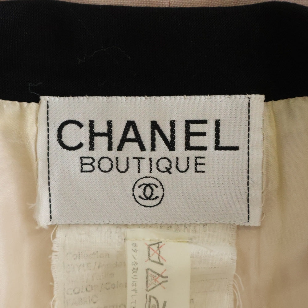 CHANEL(シャネル) セットアップ ココマークボタン ノースリーブ ダブルブレスト ジャケット ミニスカート ピンク レディース
