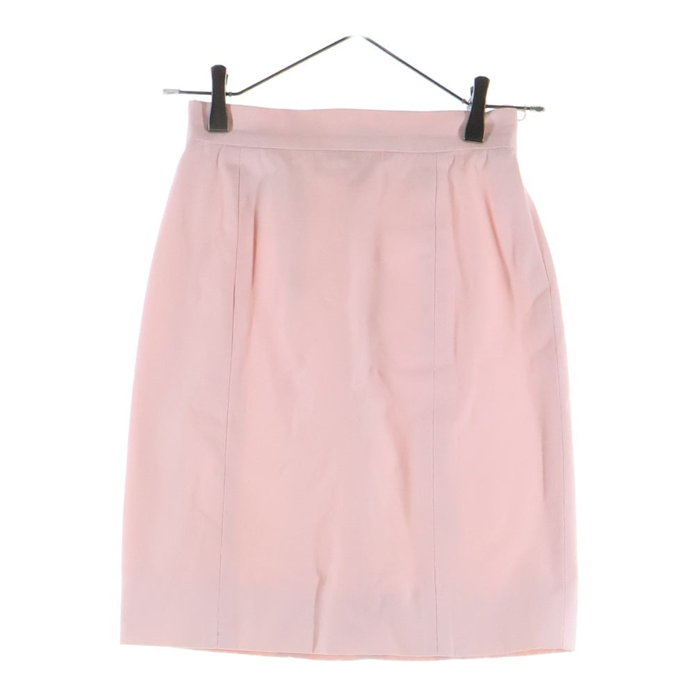 CHANEL(シャネル) セットアップ ココマークボタン 4B ノーカラー テーラードジャケット タイトミニスカート ピンク レディース