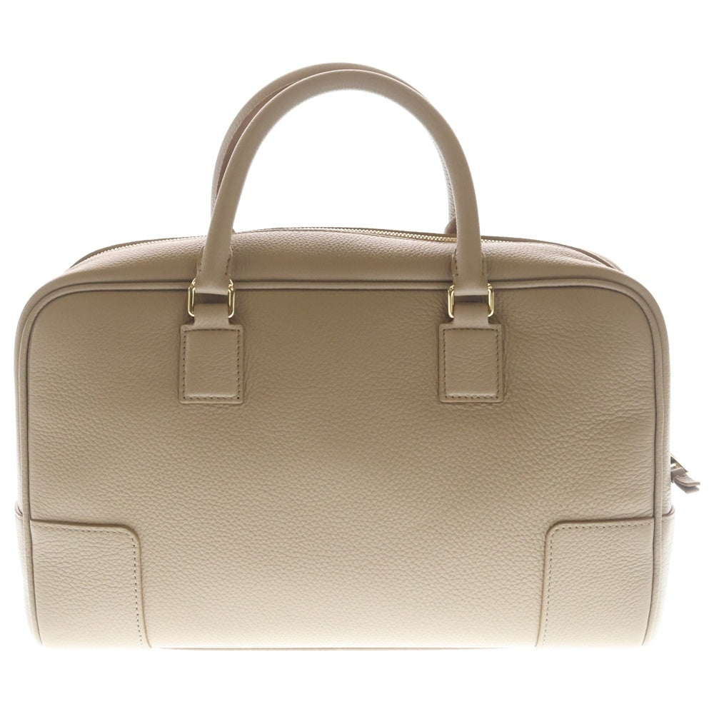 LOEWE(ロエベ) アマソナ28 レザー 2WAY ハンド ショルダーバッグ ゴールド金具 ベージュ レディース