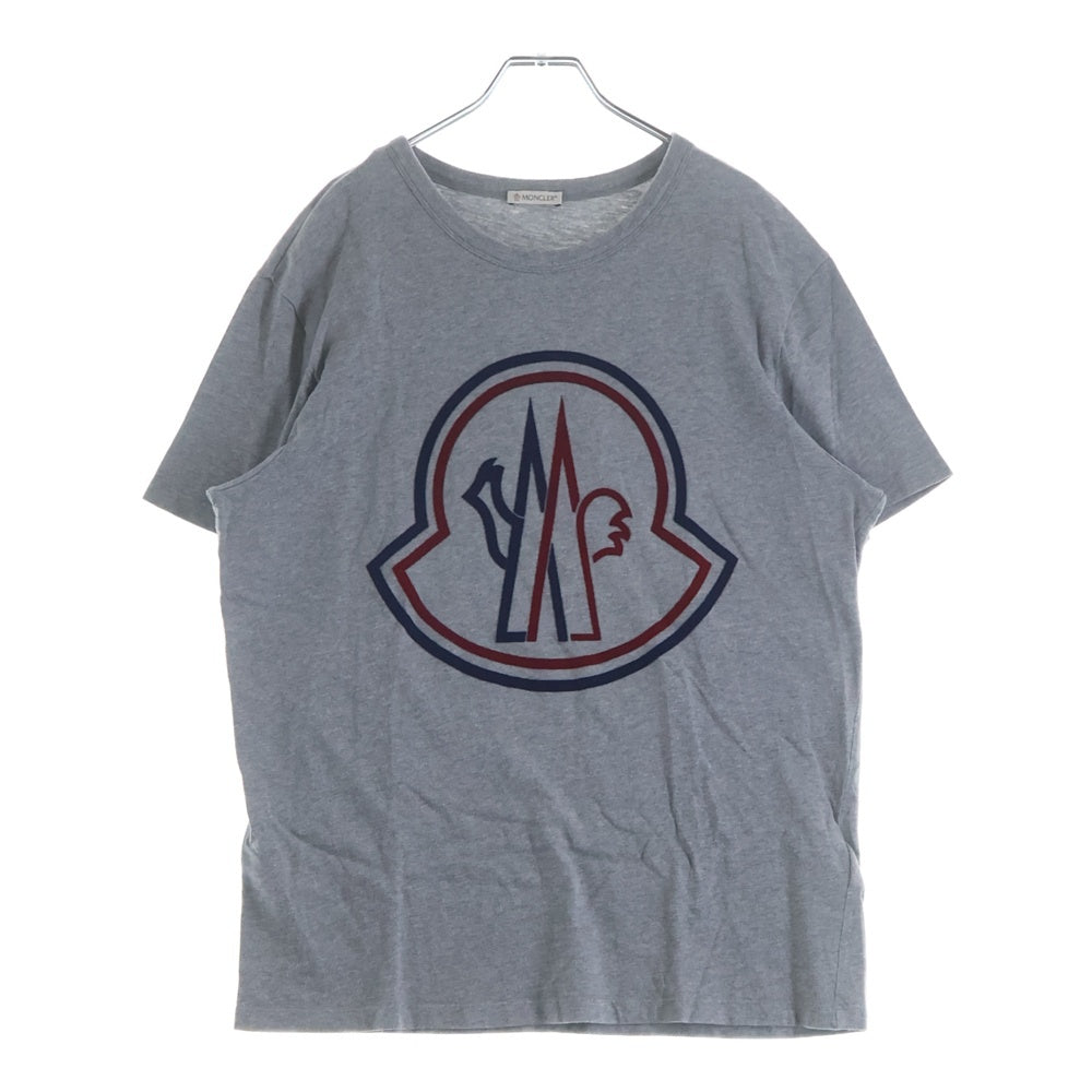 MONCLER(モンクレール) 半袖ロゴTシャツ グレー コットン L F20918C74810 8390T
