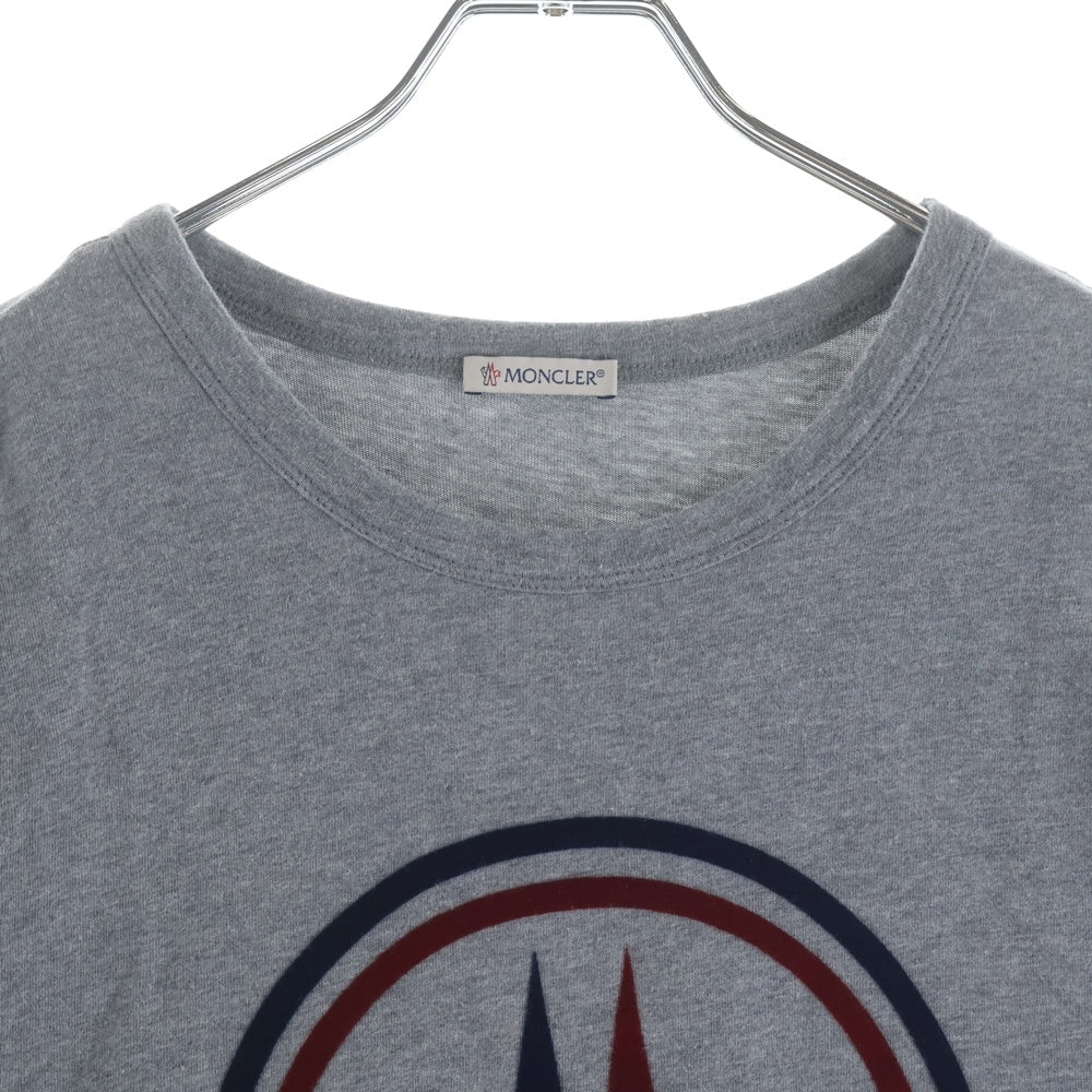 MONCLER(モンクレール) 半袖ロゴTシャツ グレー コットン L F20918C74810 8390T