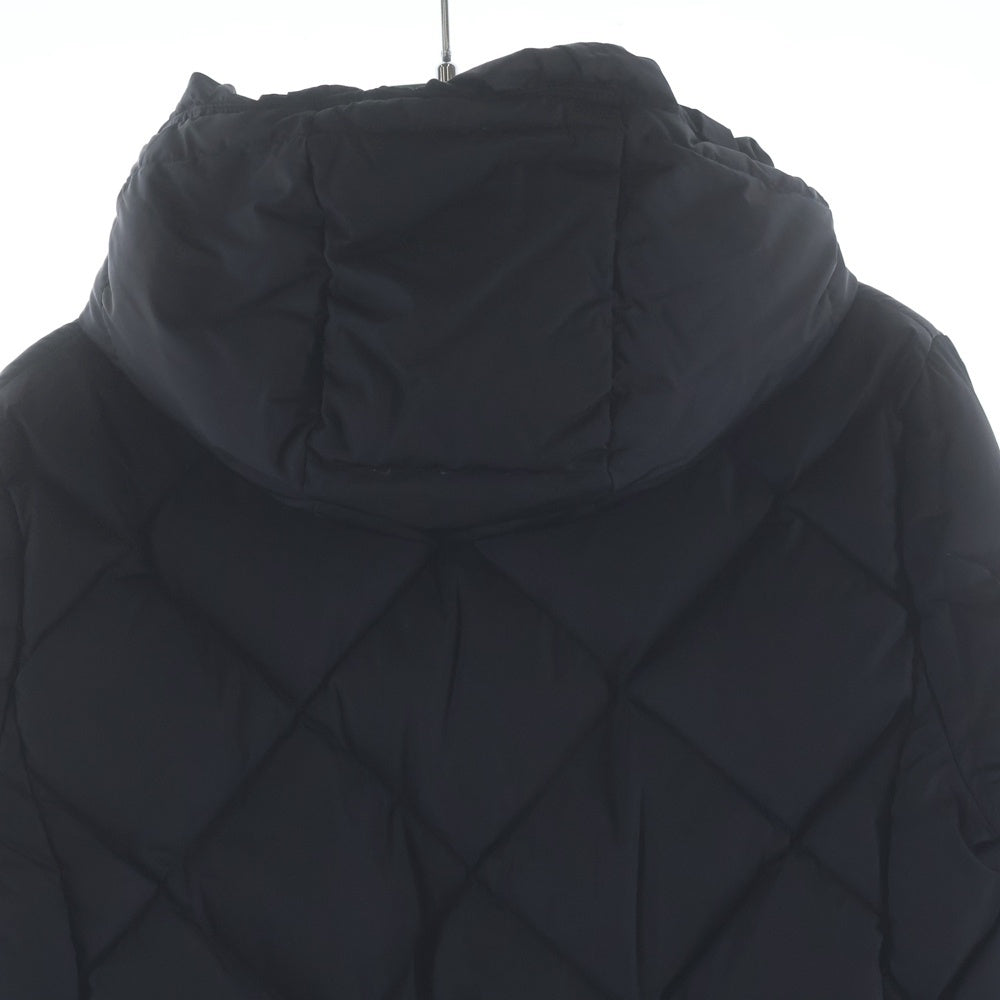 MONCLER(モンクレール) 16AW VAULOGETTE ワッペンロゴ ウール切り替え ダウン コート ブラック レディース B20934981185 54155